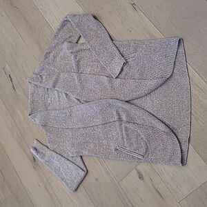 EUC Barefoot Dreams Sweater Women's Medium Brown Cozy Chic Lite Cardigan